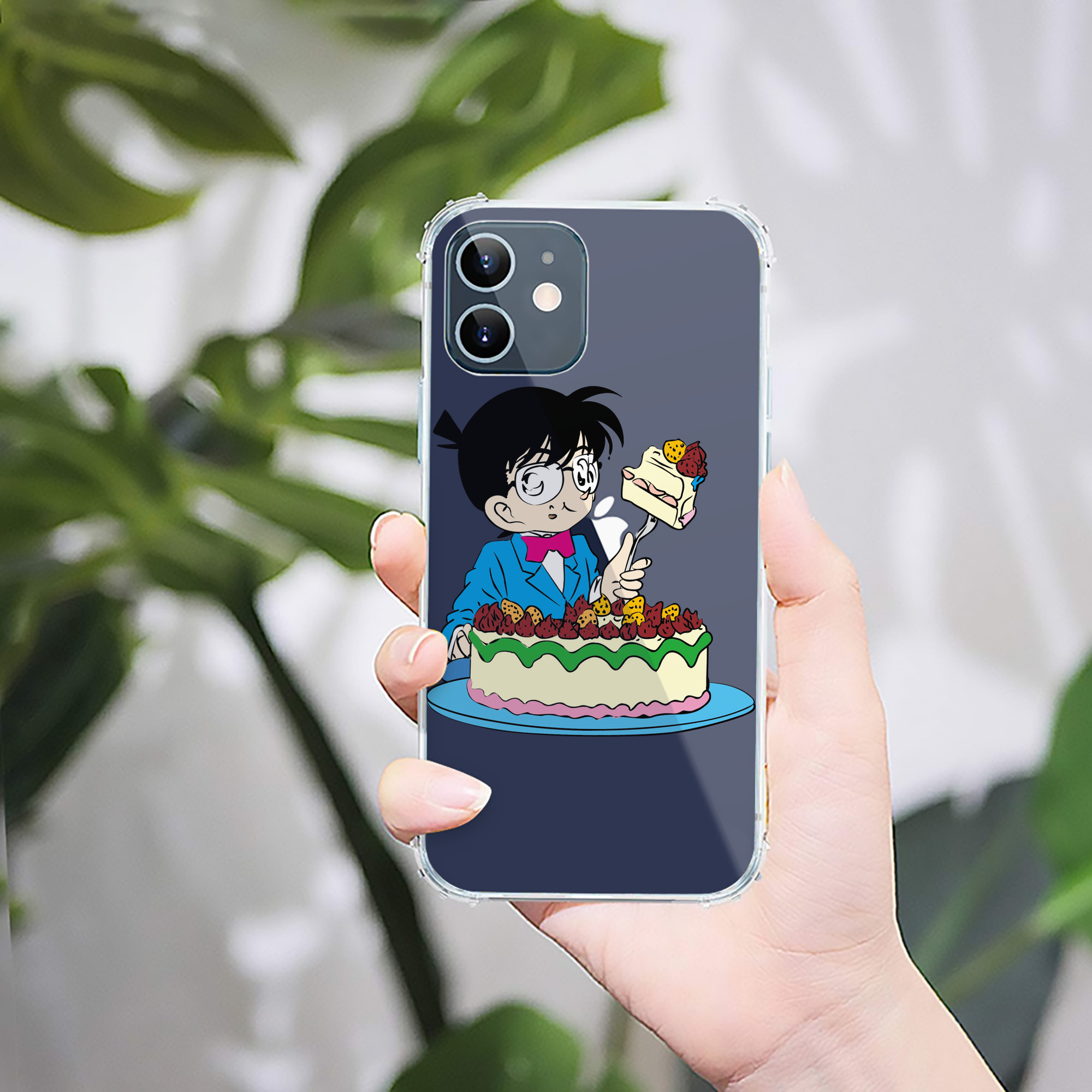 （画像用） 名探偵コナン 江戸川 コナン Detective Conan Conan Edogawa 【iPhone 12シリーズ対応】透明スマホケース（クリアソフトケース）